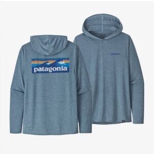 Patagonia Capilene Cool Daily Graphic Hoodie blue grey size 3XL